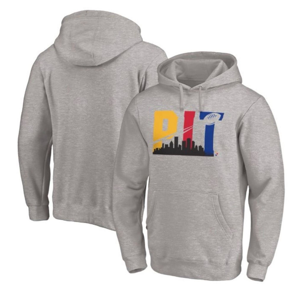 NFL Pittsburgh medium Gray Hoodie with Colorful Graphic